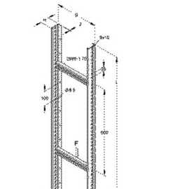 586806 Niedax STM 60.306/6 F Steigetrass 60x300x6000mm 1,75kN Produktbild front M