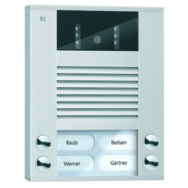 AVE14043-0010 TCS Video-Außenstation zur AP-Montage 4 Tasten 2-spaltig Color Produktbild front M