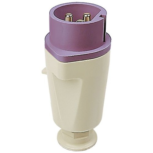 10216 WALTHER NORVO Stecker 16A 2P 42V 10h IP44 mit Trompetenverschraubung Produktbild Front View L