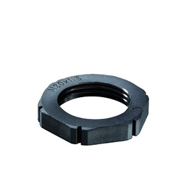 10061782 Wiska EMUG 20 Gegenmutter RAL 9005 Schwarz Produktbild front M