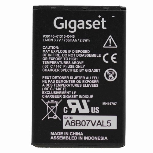 2.01.468.00001 Gigaset Akku Gigaset SL400 SL78 Produktbild Front View L