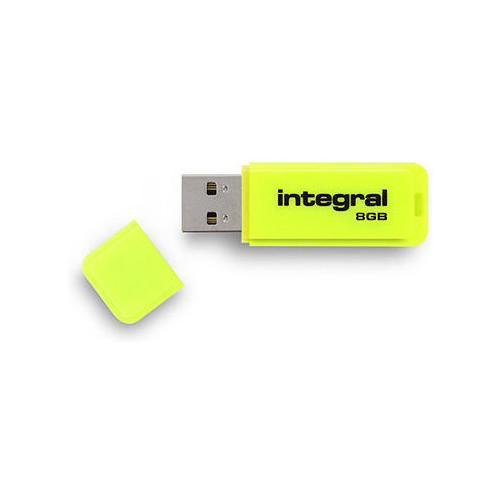 2.88.446.05051 Integral USB Stick Neon 8GB gb Produktbild Front View L