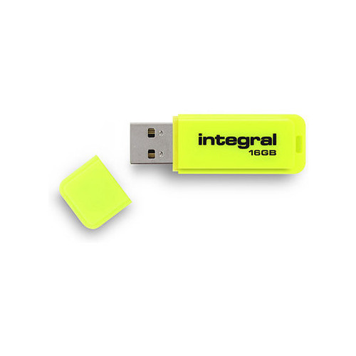 2.88.446.05052 Integral USB Stick Neon 16GB gb Produktbild Front View L
