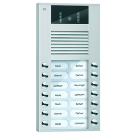 AVE14143-0010 Tcs Video-Außenstation zur AP-Montage 14 Tasten 2-Spaltig Color Produktbild front M