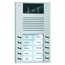 AVE14103-0010 TCS Video Aussenstation AP 10 Tasten weiße Beleuchtung Produktbild front M