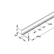 237609 NIEDAX RW 85 Trennsteg 80x3000mm t=0,9mm Produktbild