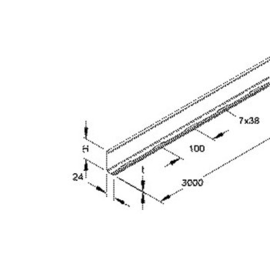 237609 NIEDAX RW 85 Trennsteg 80x3000mm t=0,9mm Produktbild