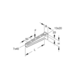 187102 Niedax KTA 200 Hängestiel- und Wandausleger standard 55x210mm 2,5kN Produktbild