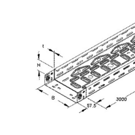 948161 Niedax Kabelrinne leicht stahl RLVC60.200 bandverzinkt Produktbild