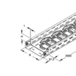 947300 Niedax Kabelrinne leicht stahl RLVC 60.300 bandverzinkt 60x300x3000mm Produktbild