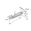 728503 Niedax Hängestiel u.Wandausleger mittelschwer edst KTAM 300E5 Produktbild front S