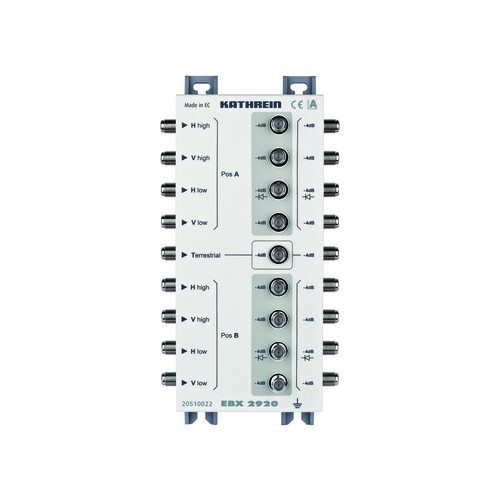 20510022 Kathrein EBX 2920 Sat ZF Verteiler, 5 862 u. 8 x 950 2150 MHz Produktbild Front View L