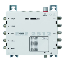 20510094 Kathrein EXE 2512 Einkabel Multischalter 5 auf 1x12 Durchgang Produktbild