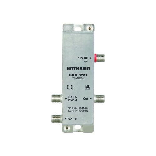 20510059 Kathrein EXR 221 Einkabel Mini Multischalter 2 auf 1x2 Produktbild Front View L