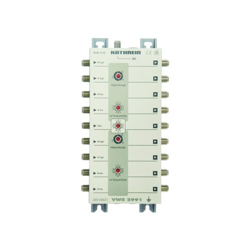 20510021 Kathrein VWS 2991 SAT Verteilnetzverstärker Produktbild Front View L