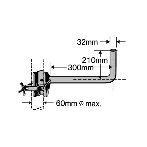 218011 Kathrein ZTA 12 Ausleger L = 300 Produktbild Front View L