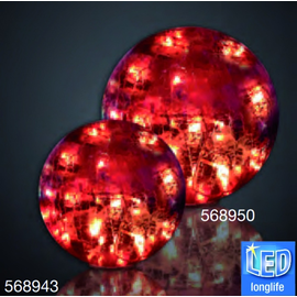 568950 Hellum LED Deko Glaskugel rot Ø30 N14 Produktbild front M