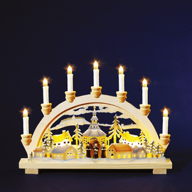 875515 Hellum Holzleuchter Seiffen natur Produktbild front M