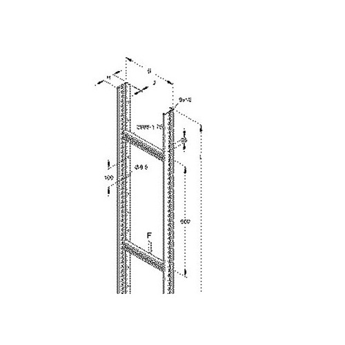 873302 Niedax STM 60.206/3 Steigetrasse 60x200x3000mm 1,75kN Produktbild Front View L