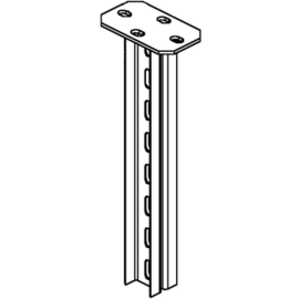 173105 HDUF 50/500 Hängestiel Doppel- U-Profil 50x22x500mm Produktbild