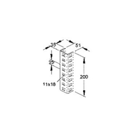 891788 Niedax VB 6040 Längsverbinder für Profil U 6040 Produktbild