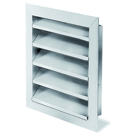 0118 HELIOS Wetterschutzgitter WSG 250 Aluminium natur eloxiert 321x321mm Produktbild