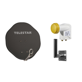 229995 Telestar Set Telestar Alurapid 45, SAT Antenne, Twin LNB, Mast und Wa Produktbild