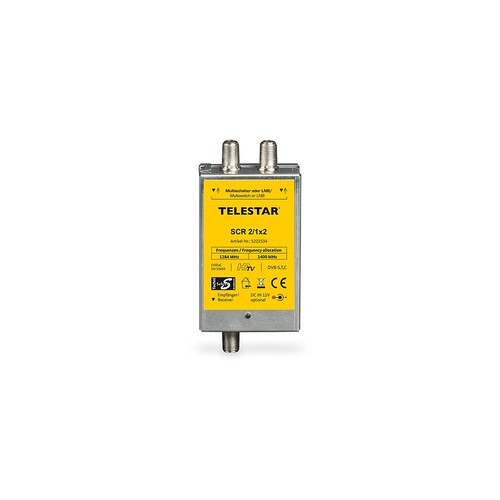 229000 Telestar Telestar SCR 2/1x2 Mini Router, Unicable, Erweiterung für 2 Tei Produktbild Front View L