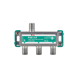 208015 Pötzelsberger FVS 3P, 5 2400 MHz Verteiler mit DC Durchgang, F-Anschluss Produktbild