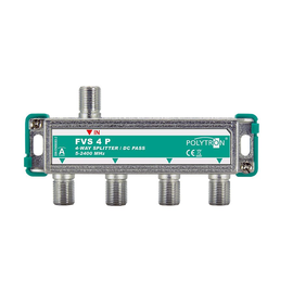 208016 Pötzelsberger FVS 4P, 5 2400 MHz Verteiler mit DC Durchgang, F-Anschluss Produktbild