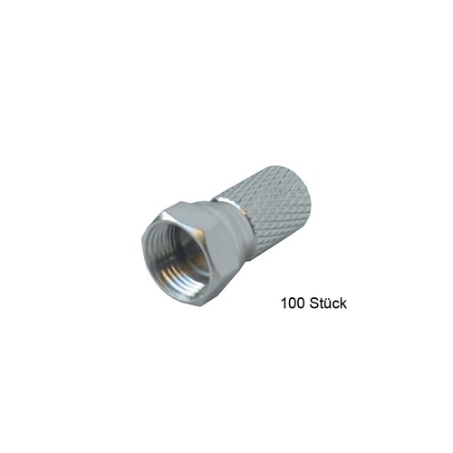 209088 Pötzelsberger FS 68/100,F-Stecker 100 Stk.Pkg., f.7mm Kabel,Innendur.6,8mm Produktbild Front View L