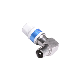 209134 Pötzelsberger KSW PUSH/6 51 IEC Koax Stecker, Schnellmontage, gewinkelt Produktbild