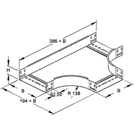 228805 Niedax T-Stück RTS 60.100 Produktbild