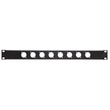 RXP-081 RCS 19? XLR Rackpaneel, 1 HE, für 8 XLR-Buchsen Produktbild front S