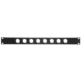 RXP-081 RCS 19? XLR Rackpaneel, 1 HE, für 8 XLR-Buchsen Produktbild front M