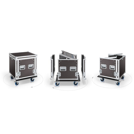 WFC-015 U RCS 19? Winkel ?U Flight Case?, 15 HE Produktbild front M