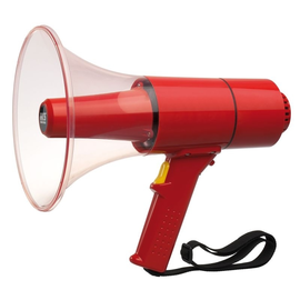 WHM-025 S RCS Handmegaphon, max. 25 W, rot, mit Sirenensignal Produktbild front M