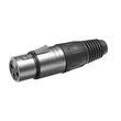 XLR-203 F RCS XLR Kupplung, silber, female Produktbild front S