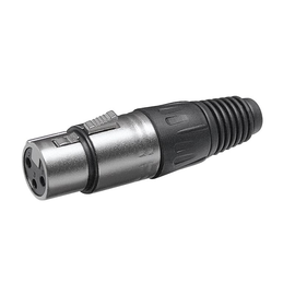 XLR-203 F RCS XLR Kupplung, silber, female Produktbild front M