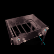 154717 Hendi Grill Master Maxi, mit Rost und Bratpfanne, Propangas, 11,6 KW, Ede Produktbild
