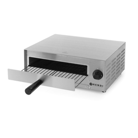 220306 Hendi Pizzaofen, 1300 W, 230 V, Edelstahl Produktbild front M