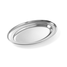 404508 Hendi Fleischplatte 450x290 mm, oval, Edelstahl Produktbild front M