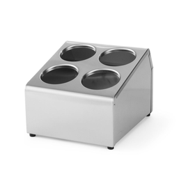 552407 Hendi Besteckbehälter ohne Köcher, für 4 Köcher, CNS 18/10, poliert Produktbild front M