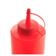 558010 Hendi Spenderflasche, Kunststoff, rot , 20 cl Produktbild front S