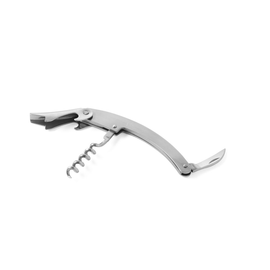 597200 Hendi Kellnermesser 3 teilig, gebogenes Modell, 110 mm, Edelstahl Produktbild front M