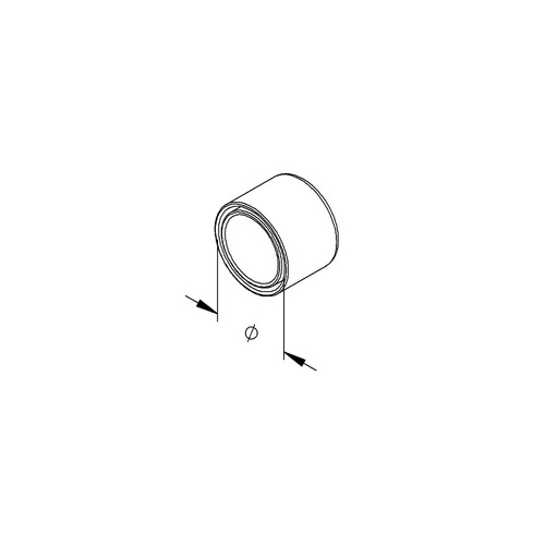 000713 Niedax IEE63 Endtülle (PVC) IEC 63, Ø=63 mm Produktbild Front View L