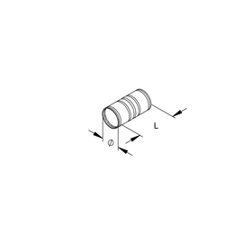 001000 Niedax IESM16 AL Steckmuffe IEC 16 Ø=16 mm Produktbild