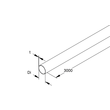 001086 Niedax IESR20 AL Steckrohr IEC 20 Ø=20 mm, L=3000 mm Produktbild