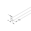 001130 Niedax IESR63 AL Steckrohr IEC 63 Ø=63 mm, L=3000 mm Produktbild