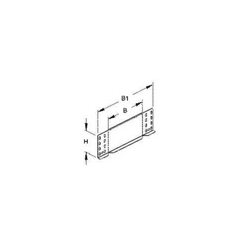 764402 Niedax RA 110.200 Reduzier- Abschlussstück, 110x200 mm Produktbild Front View L